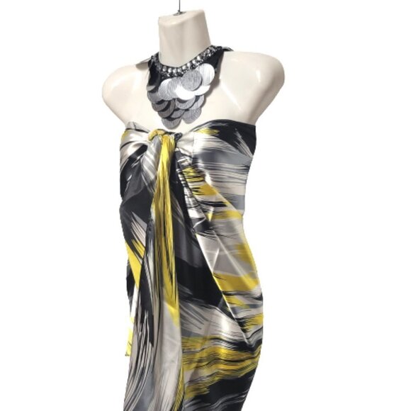 Pareo Sarong Skirt Swimsuit Cover Up Strapless Dress for Beach Vacation Wedding - Picture 3 of 10
